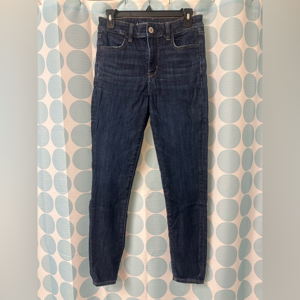 AE Ne(x)t Level Stretch High-Rise Jegging, Blue, Size 10R, Excellent Condition